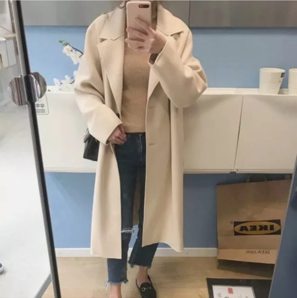 New ZARA Oversized Vanilla/Cream Coat NWT Small Ref 2675/241